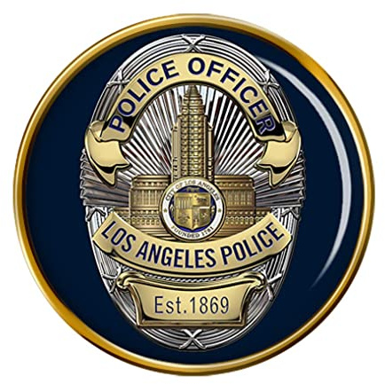 Giftshop UK Los Angeles Polizei Anstecker, Blau, Anstecker