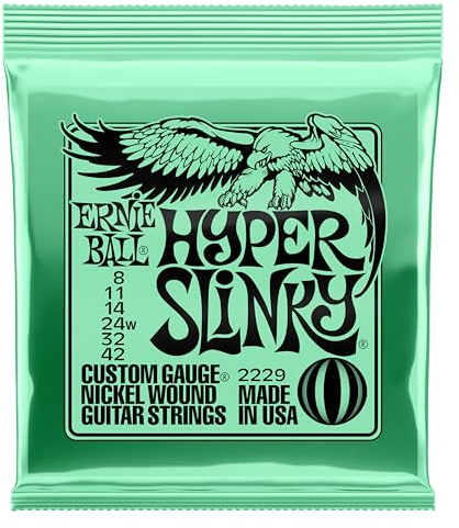 Ernie Ball Hyper Slinky Nickel Wound Electric Guitar Strings - 8-42 Gauge