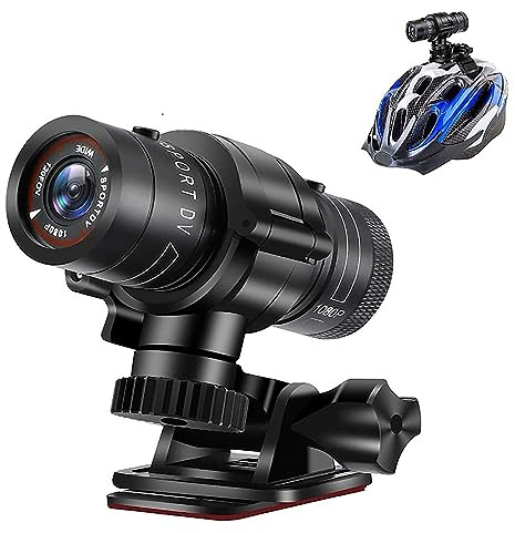 Fahrrad-Motorradhelm-Kamera, wasserdichte Action-Cam mit Mikrofon und Halterung für Windows XP/Vista/MAC OS