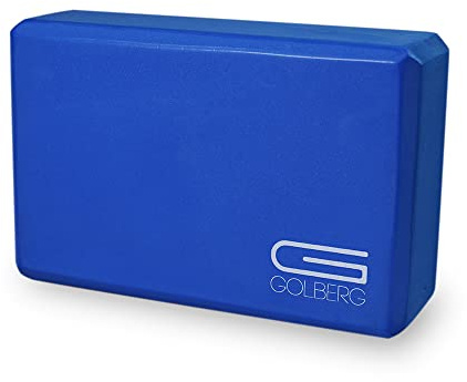Golberg Foam Yoga Block – For Fitness, High Intensity Support and Improving Strength or Flexibility Pink/Green/Dark Green/Purple/Blue – 1/2/4 Pack