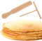 2 Pièces Spatules Crêpes Bois, Épandeur Poussoir Crêpe Râteau, Ensemble Retourneur de Crêpes et Etaleur de Pâte, Outil d'épandage de Étaler Crêpes en Forme de T, Repartiteur de Crêpes Pancake Spatule