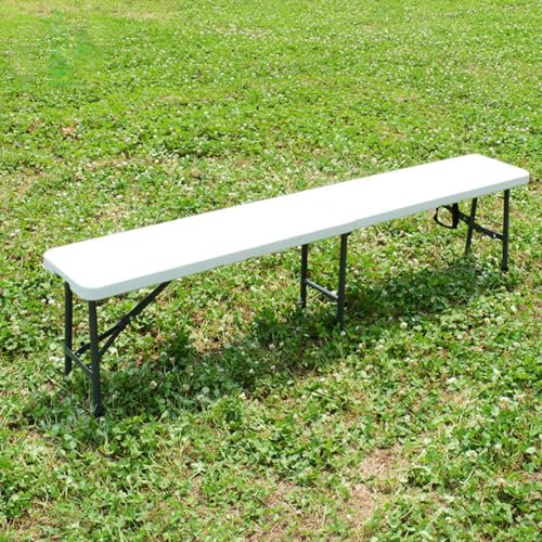 WEIDPHL Klappbare Sitzbank, Tragbare Außenbank Mit Griff, Glatte HDPE-Bänke, Tragbare Fußballbank Für Picknick-Camping-Partys