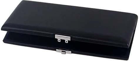 NihaoWXM Oboe Rohretui 10 Stücke Oboe Reeds Halter Fall Box Schwarz PU Leder for Musiker Oboe Reed Case