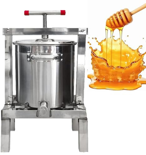 Prensa de vino de frutas, prensa de sidra de acero inoxidable, hidroprensa para hacer jugo y vino de uva con barril y colador, ideal para elaboración casera y producción de sidra