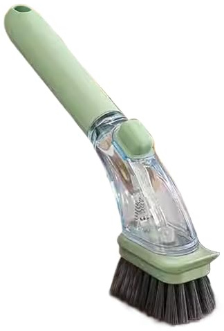 Cepillo Para Lavavajillas De Jabón: Herramienta De Matorral De Cocina Recargable, Agarre Cómodo | Cepillo De Limpieza Del Soporte Líquido Para Macetas, Tazones, Fregadero, Cepillo De Plato De Jabón De
