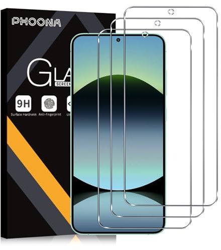 Phoona 3 Pezzi, Vetro Temperato per Xiaomi Redmi Note 14 5G/4G, 9H Durezza HD Trasparente Pellicola Prottetiva, Anti Graffio, Anti-Impronte, Senza Bolle, Ultra Resistente Protezione Schermo