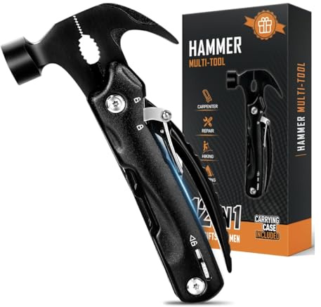 Gifts for Men, Multi Tool Gadgets, Stocking Fillers for Men Christmas Gifts for Him, Birthday Secret Santa Christmas Presents for Women, Hand Tools 12 in 1 Multitool Camping Essentials