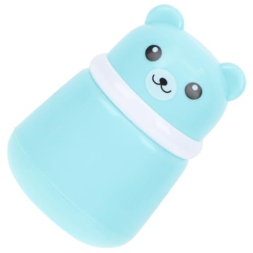 BESPORTBLE Babypuder Dose mit Puderquaste Cartoon Bär Aufbewahrungsbox für Körperpuder Große Leere Babypuderbox Auslaufsicher für Babys Hautpflege