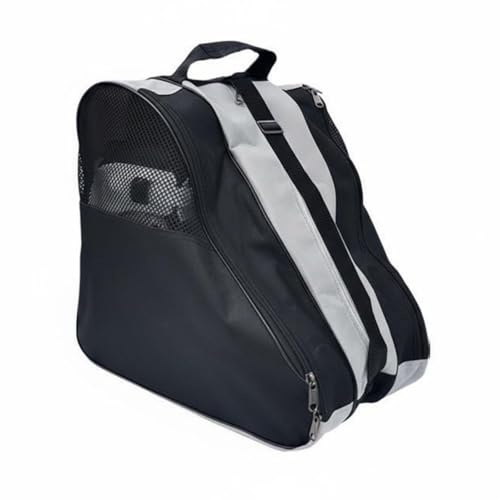Luwecf Skating Sac Patins Sacoche Patinage Sac de Rangement Étanche Nylon 600D Trois Compartiments avec Poignée Renforcée et Sangle Ajustable Convient au, Style to 5