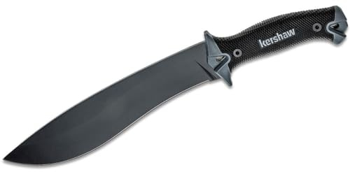 Kershaw Camp 10 Machete, 10 High Performance Carbon Steel Blade, Glass-Filled Nylon Handle, Includes Protective Blade Sheath, Ideal for Camping and Outdoor Chores