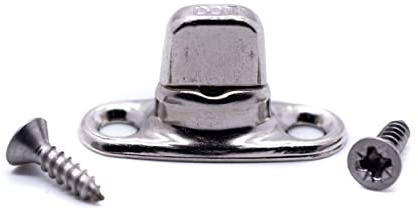 10 x Turnbutton Twist Lock Fastener 6mm 2 Hole Base Genuine DOT Brand Gazebo Boat Cover Canopy Tarpaulin