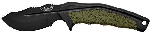 Camillus 19287 HT-8.5 Jagdmesser, inklusive ballistischer Nylonscheide, 8,9 cm Carbonitride Titanium AUS-8 Stahlklinge, GFN/TPE Griff, schwarz/grün, 21,6 cm