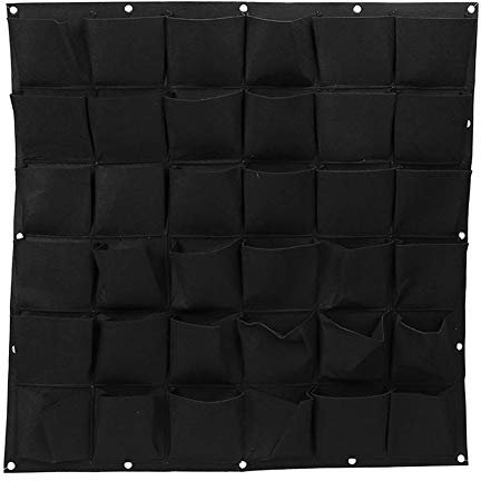 JYCRA Pflanztaschen mit 36 Taschen, Wandbehang, Gartenpflanze, Pflanztasche, vertikale Blumenzuchtbehälter, Taschen für Hof, Balkon, Garten, Outdoor-Dekoration