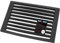 KOTARBAU® Grille de Cheminée en Fonte 30 x 20,5 cm Grille en Fonte pour Insert poele a Bois cheminee Grille Fonte cheminée