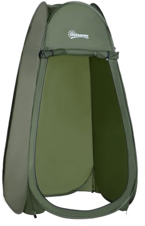 Outsunny Tente de Douche Pop Up Toilette Portable | Pliable, Anti-UV, Sac de Transport Inclus, Plage, Pêche, Randonnée, Bain, Extérieur
