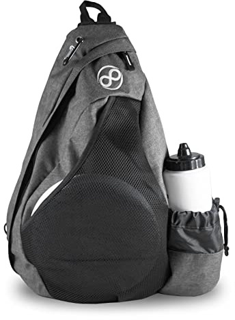 Infinite Discs Slinger Deluxe Disc Golf Rucksack für schnelle Disc Aufbewahrung, 12 Scheiben in Ihrer Tasche (grau)