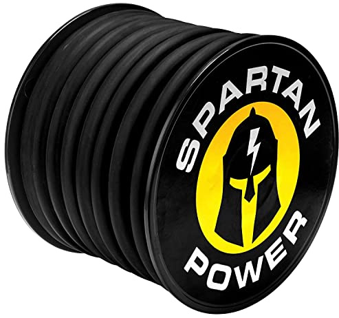 Spartan Power Welding Lead & Car Battery Cable - DIY Bulk Automotive Grade Copper Wire - 600 Volt, 2/0 AWG, 25 Foot, Black