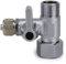 smardy Valvola di Arresto Adattatore a T 3/8x3/8x3/8 Valvola di Intercettazione Rubinetto Adattatore per Tubo dell'Acqua per Il Collegamento di 2 Dispositivi