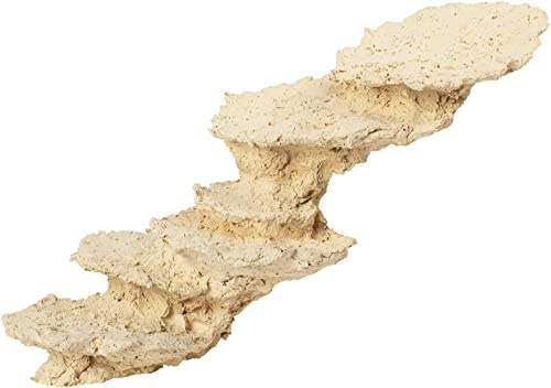 ARKA Céramique récifale Demi-Arc de récif - 40 cm - 100% Naturel, Haute porosité sans substances nocives, Parfait pour décorations créatives dans Aquariums Marins.