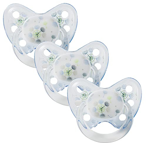 Dentistar® Silikon Schnuller 3er-Set – Größe 3 ab 14 Monate – Zahn- & kieferfreundlicher Nuckel mit Dental-Stufe – BPA-frei – Made in Germany - Pusteblume