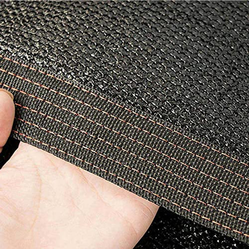 PanHuiWen Voile Ombrage Rectangulaire 4x3 ImperméAble Toile Ombrage ImperméAble sur Mesure Filet Dombrage De Jardin Protection Piscine Hors Sol Noir,8x8m