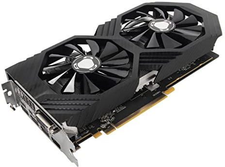 Tarjeta Gráfica para Juegos RX590, Tarjeta Gráfica para Computadora de Escritorio de 8GB GDDR5 256bit, Tarjeta Gráfica de Disipación de Calor Rápida para Computadora de Escritorio