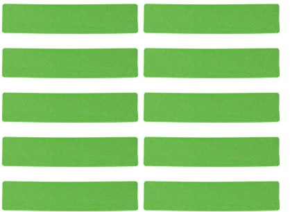 Jenngaoo Court Line Marker Kit, 10 Stück Mehrzweck-Markierungslinie Tennis Spot Marker Tragbarer Pickleball Court Line Court Mark Aufkleber Für Pickleball Tennis(Grün)
