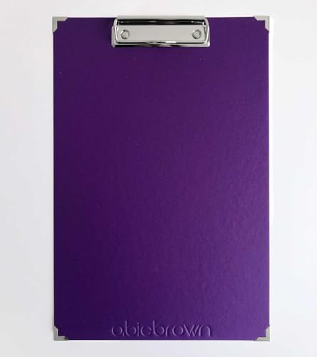 Portapapeles con pinza Violeta - Porta folio con clip - Clipboard - A4+