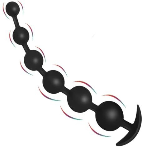 Liebeskugeln Silikon Analkugeln Buttplug mit 6 Kugeln Analplug Analkette Beads für Männer und Frauen Extra Lang Anal Dildo Anal Plug Sex Toy Sexspielzeug
