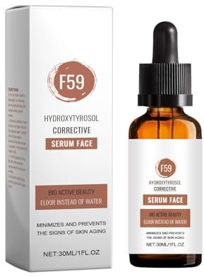 2025 Neue F59 Serum - Das Original - Straffendes Gesichtsserum Hydroxytyrosol Corrective, Stock Solution Anti Aging Serum, Hyroxytyrosol, natürliches Hyaluron - strafft die Haut + feine Poren
