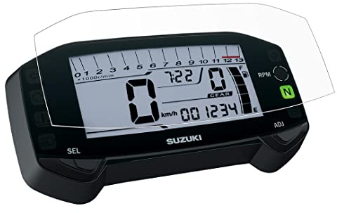 Speedo Angels Pellicola protettiva per cruscotto compatibile con SUZUKI DR-Z4S/M (2025-), 2 pellicole ultra trasparenti e 2 antiriflesso