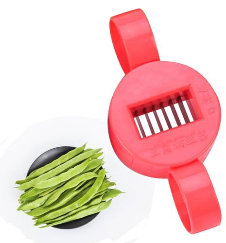 Bean Cutter - Practical Vegetable Cutter for Green Beans in French Style - Multifunctional Vegetable Cutter for Green Beans, Slicer Stringer, Veggie Shredder Kitchen Tool