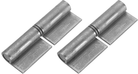 sourcing map Lot de 2 charnières soulevables à souder en acier avec goupille amovible, charnières amovibles pour portail en métal, porte battante, rampe de remorque de 9,5 x 2,8 cm