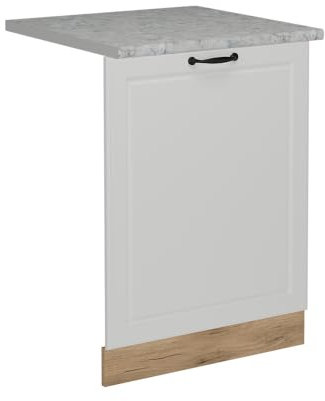 Vicco Pannello frontale della lavastoviglie R-Line, Bianco casa di campagna, 60 cm, PL Marmo