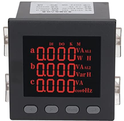 Tester multifunzionale intelligente del misuratore di potenza energetica AC220V dell'amperometro digitale trifase