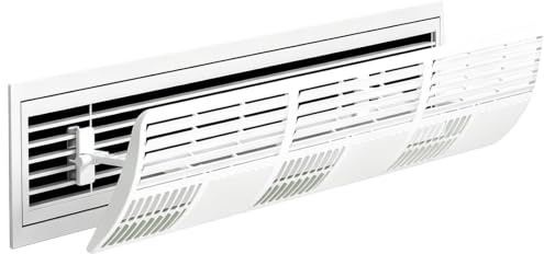 Deflector Aire Acondicionado Central 19,5cm, Cubierta de Rejilla Multicanal Ajustable Anti Condensación para Techo(90cm/35.4in)
