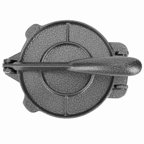 Hidyliu Tortilla Maker Premium Aluminiumlegering Non-stick Tortillapress för Kökstillbehör 6,5 Tum grå