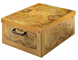 Kanguru Baulino Marco Polo Dekorative Aufbewahrungsbox mit Griffen, mehrfarbig