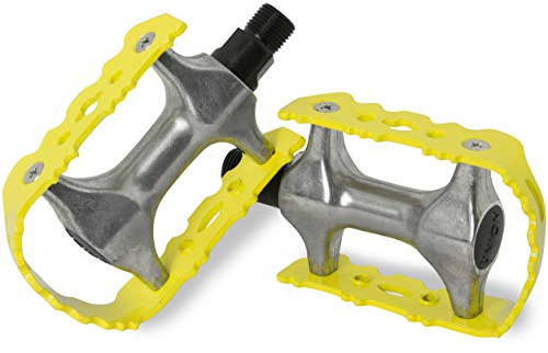 MTB Pedale aus Alu Anti-Rutsch Fahrradpedal Paar 9/16 Zoll Gewinde für Mountainbike/E-Bike/Trekking/City Fahrrad Pedal Set Aluminium Fahrradpedale Pedals Fahrrad Fahrradpedalen rutschfest Schwarz
