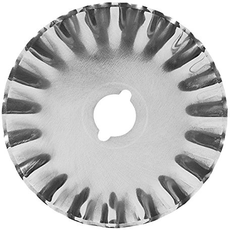 Wedo 784502 Ersatzklinge Zackenschnitt (für Rollmesser Comfortline, Durchmesser 45 mm) silber