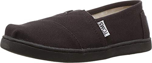 TOMS Unisex Kids Alpargata Loafer Flat, Black, 3.5 UK