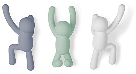 Umbra 318165-370 - BUDDY Haken (3) Sortiment, pastell