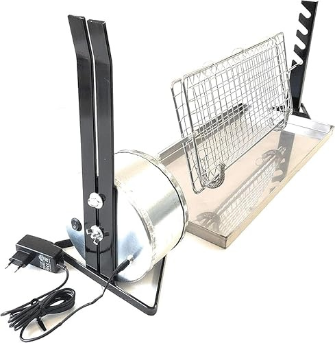 ALLEGRI Girarrosto Elettrico Plus con Leccarda e Griglia Spiedo Portata Max 10kg