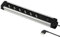 Electraline 61904 Multipresa Alu-Line 6 Posti Polivalenti, Schuko +10/16 A con Interruttore, 2 M, con Corpo in Alluminio, Spina 90° Salvaspazio 16 A con Protezione, Fissaggio a parete