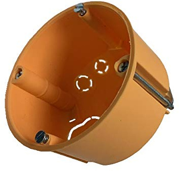 25 Stück Hohlwanddosen Hohlraumdosen orange flach Höhe 45mm