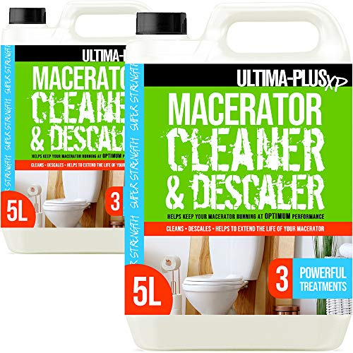 Ultima-Plus XP Toilet Macerator Cleaner and Descaler - Deeply Cleans Toilet Macerators and Removes Limescale - Compatible With All Saniflo Pump Units, Toilets & Urinals (10 Litres)