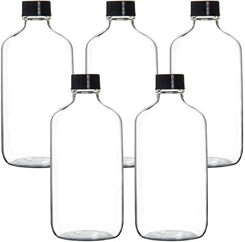 Youngever 5 Bouteilles en Verre Vides Transparent 250ML