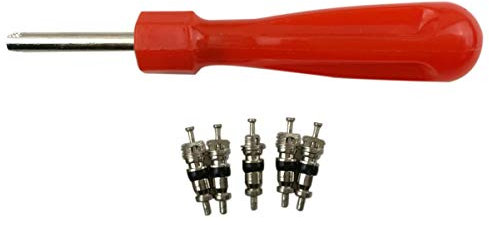 Garneck Ventil Core Werkzeug Set 4-Weg Ventil Werkzeug Dual Einzigen Kopf Ventil Core Remover Reifen Reparatur Werkzeug Reifen Reparatur Werkzeug für Auto Fahrrad Auto LKW