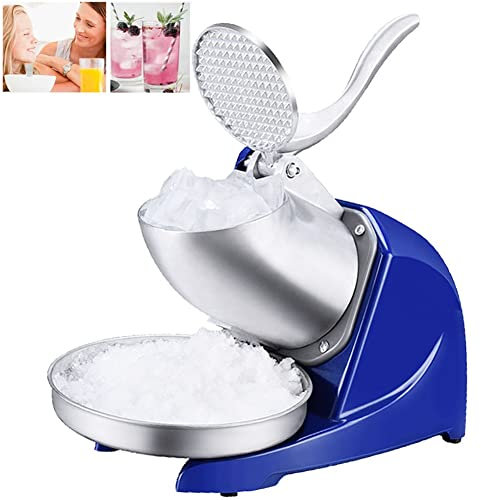DYK&NX Trituradora De Hielo Portátil, Picadores De Hielo Eléctricos, Batidora Smoothies, Batidora de Alta Velocidad, para Negocio En Casa Carnavales (Color : Blue)