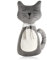 COM-FOUR® Tope de puerta - soporte de puerta pesado - accesorio funcional para el hogar - tope para ventanas y puertas (gato mandy)